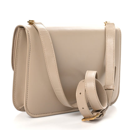 Saint Laurent Smooth Calfskin Le Carre Satchel Dark Beige 3 of 10