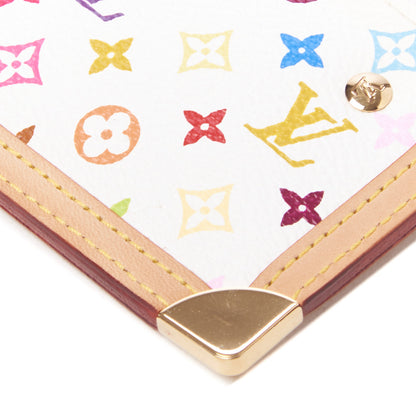 Louis Vuitton Monogram Multicolor Key Pouch White 4 of 7
