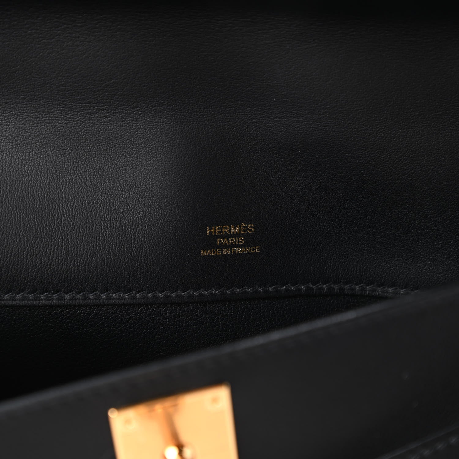 Hermes Swift Kelly Cut Clutch Pochette Black 8 of 11