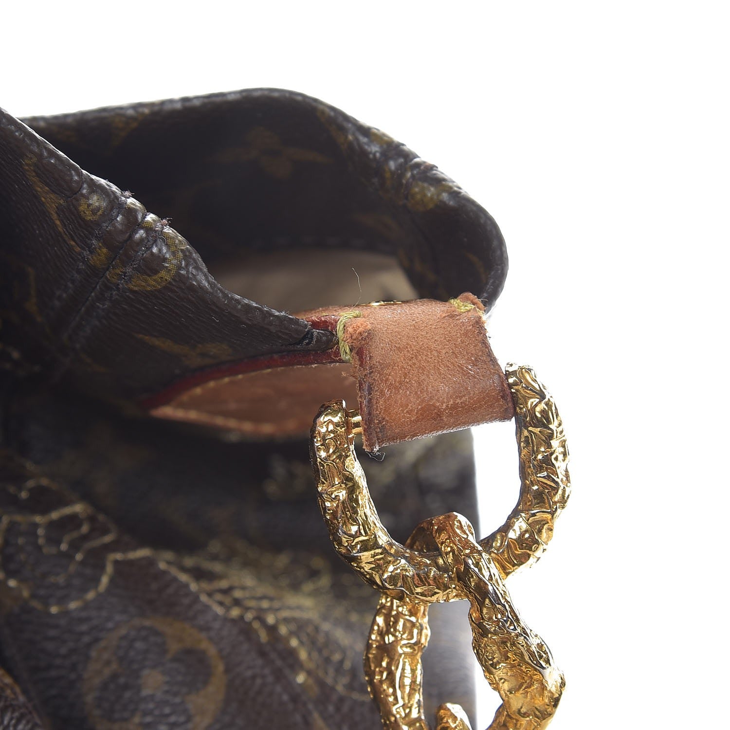 Louis Vuitton Monogram Dentelle Fersen Gold 13 of 18