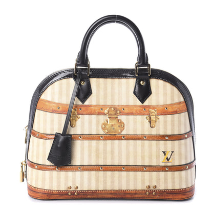 Louis Vuitton Transformed Canvas Patent Time Trunk Alma PM Beige 1 of 9