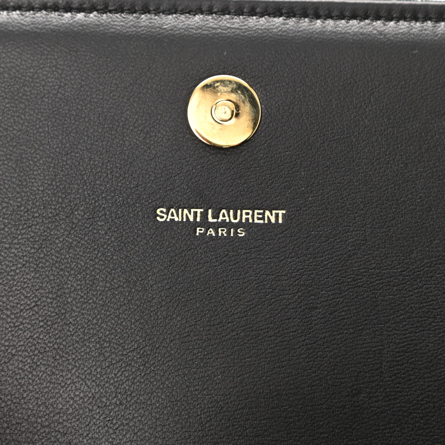 Saint Laurent Velvet Crystal Studded Classic Monogram Clutch Black 7 of 8
