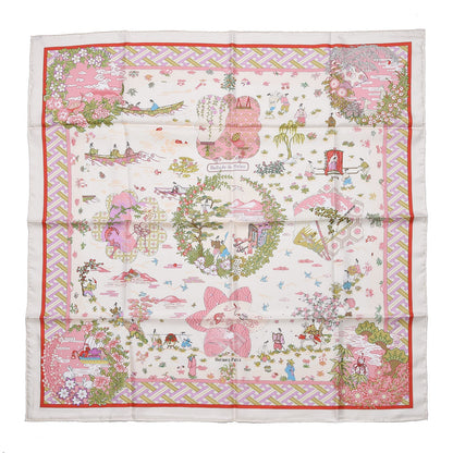 Hermes Silk Ballade De Heian Scarf 90 1 of 6