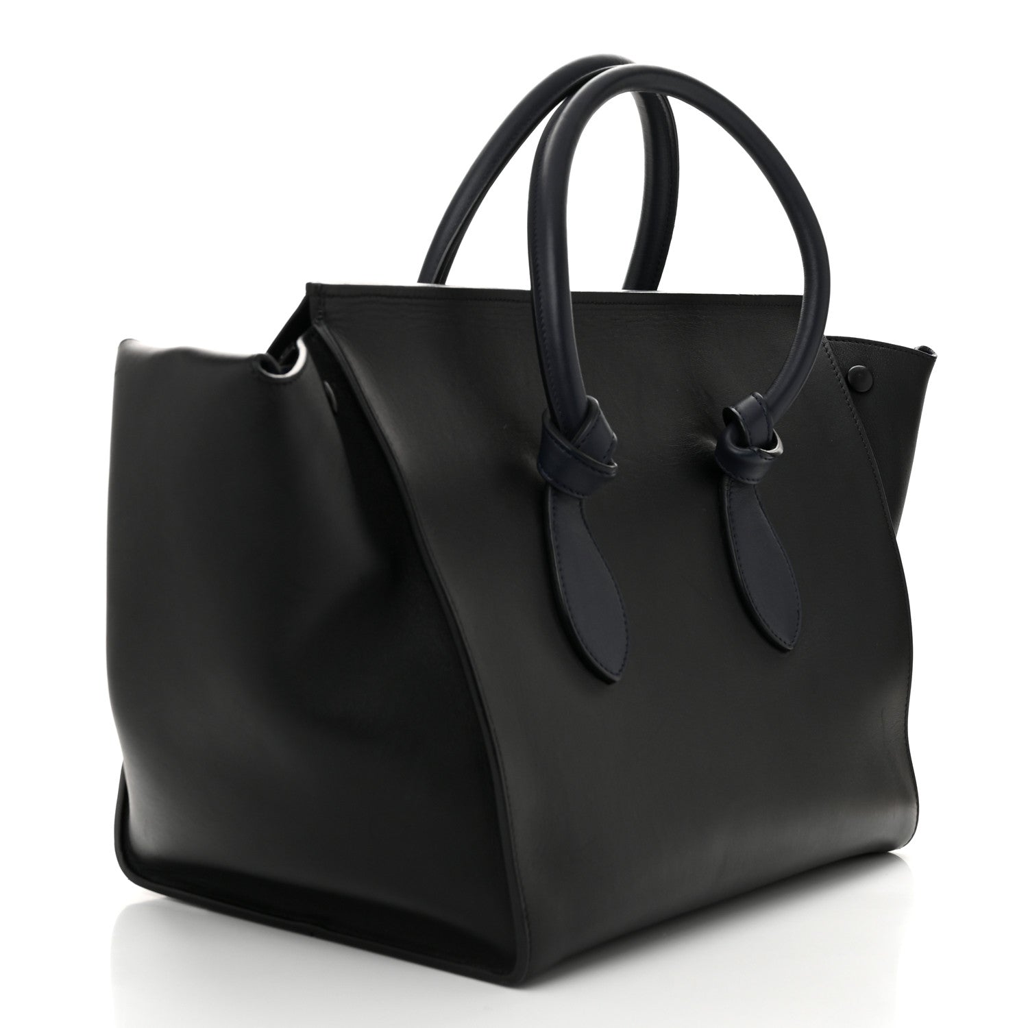 Celine Smooth Calfskin Medium Tie Knot Tote Navy Blue 3 of 9