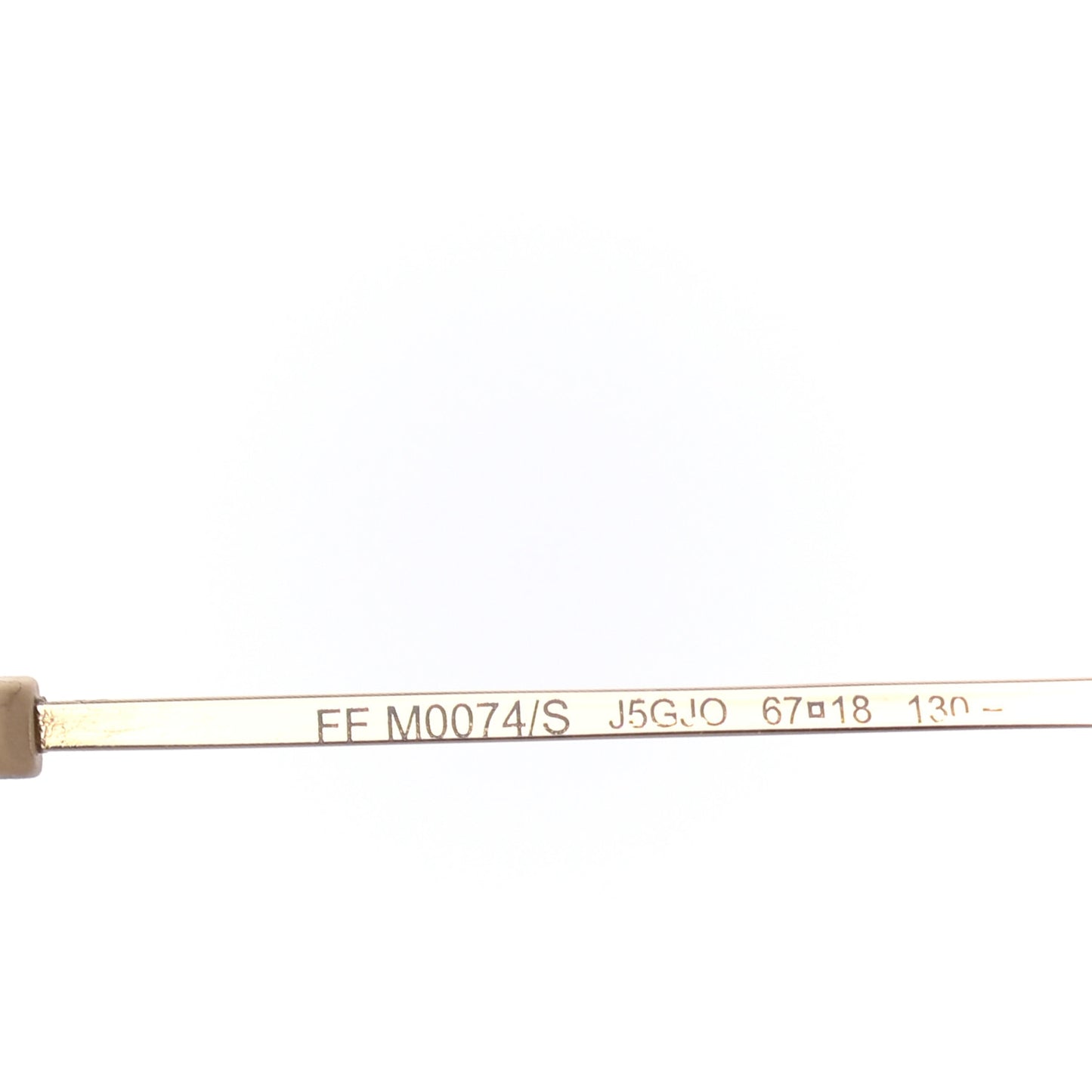 Metal Eyeline Aviator Sunglasses FF M0074/S Gold