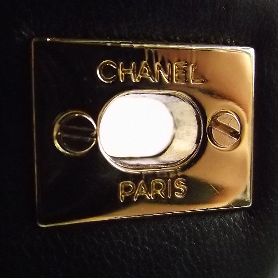 Chanel Lambskin Medium Double Flap Black 9 of 10