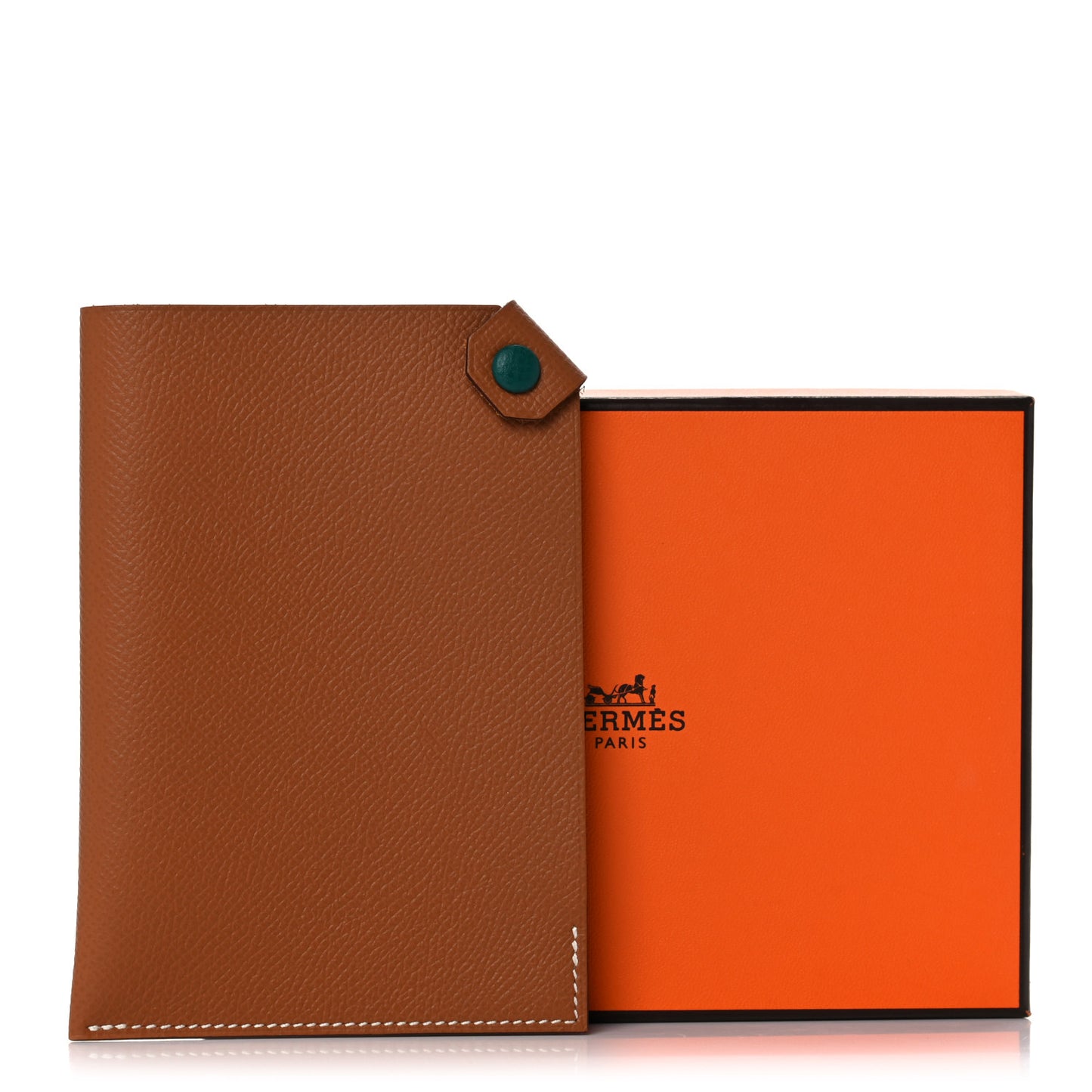 Epsom Tarmac Dot PM Passport Holder Gold Malachite