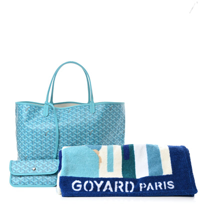 Goyard Goyardine Saint Louis GM Balise Beach Towel Set Turquoise 1 of 12