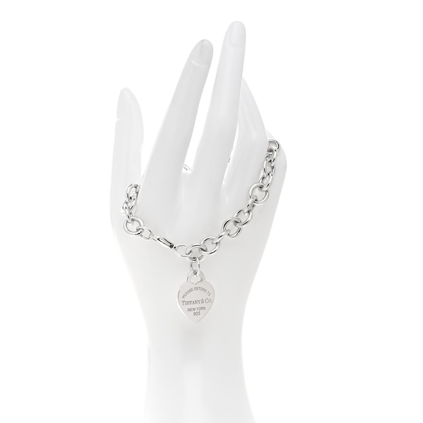 Sterling Silver Return to Tiffany Heart Tag Charm Bracelet