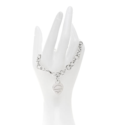 Tiffany Sterling Silver Return to Tiffany Heart Tag Charm Bracelet 2 of 5