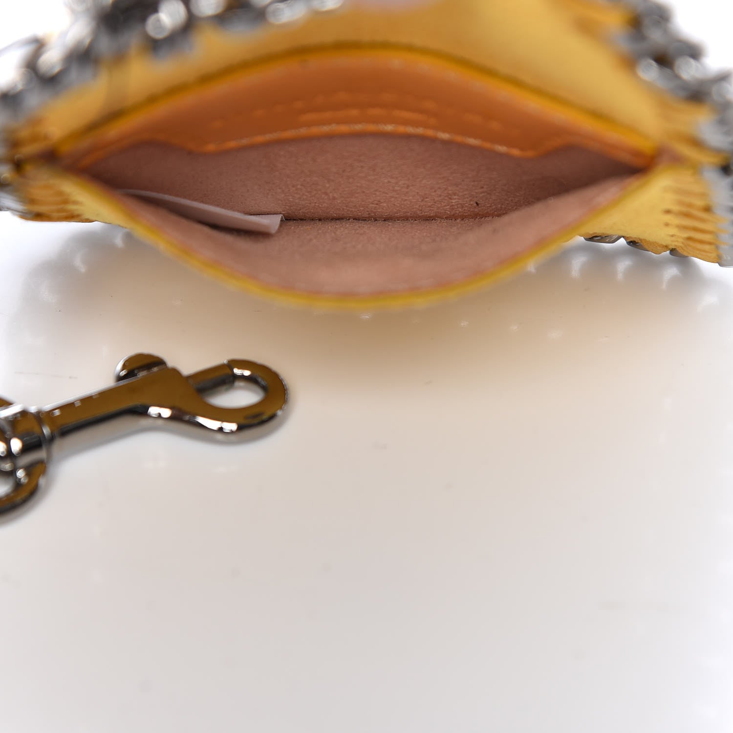Stella McCartney Shaggy Deer Falabella Keychain Golden Syrup 5 of 8