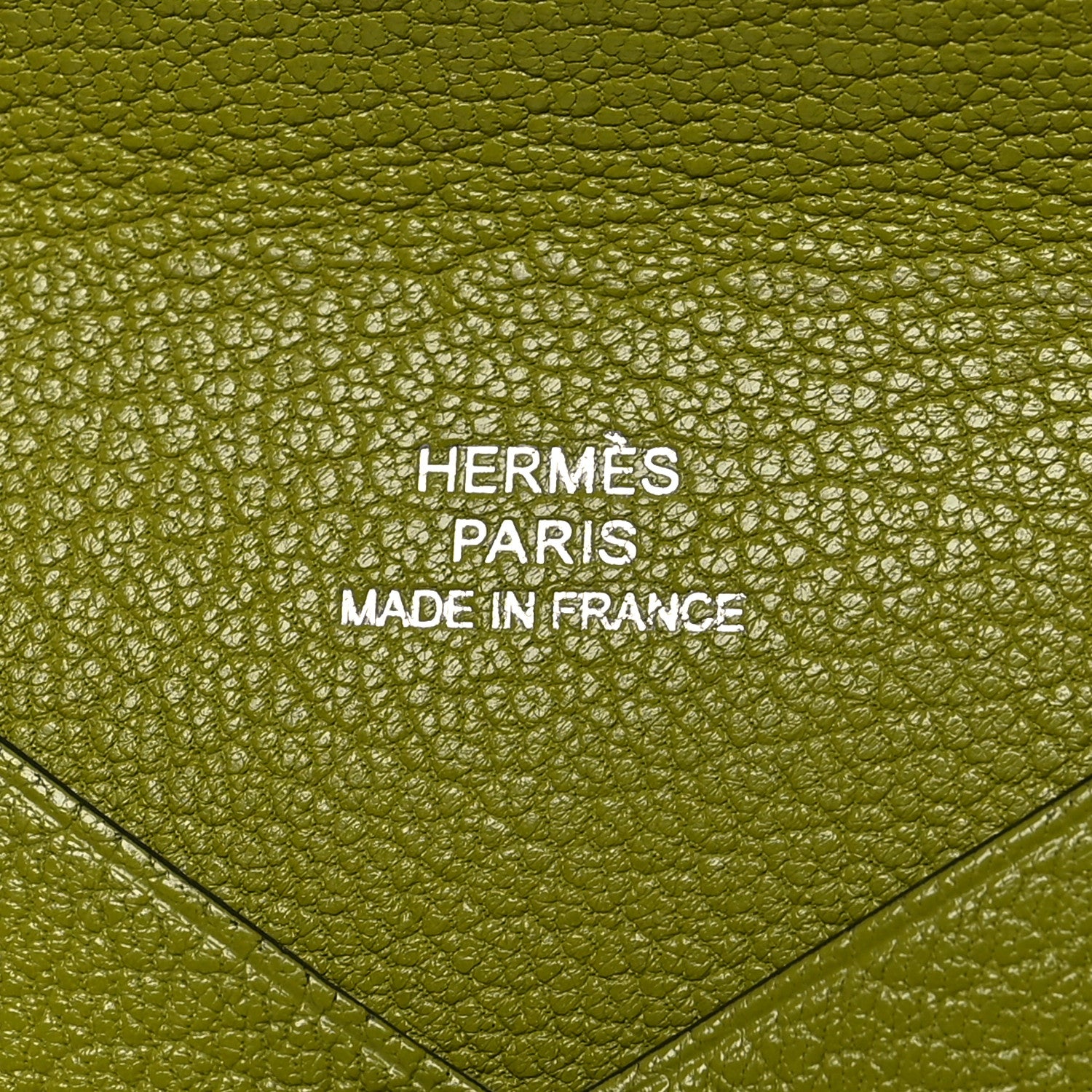 Hermes Chevre Mysore Calvi Card Case Vert Anis 6 of 10
