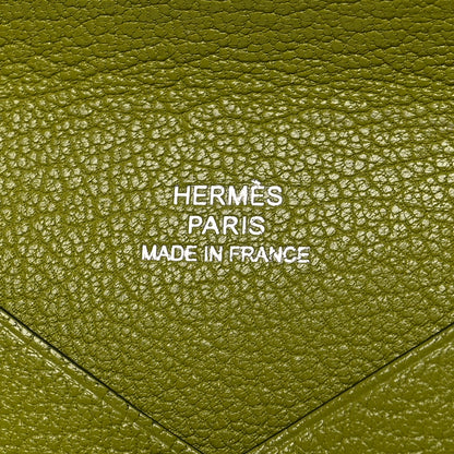 Hermes Chevre Mysore Calvi Card Case Vert Anis 6 of 10