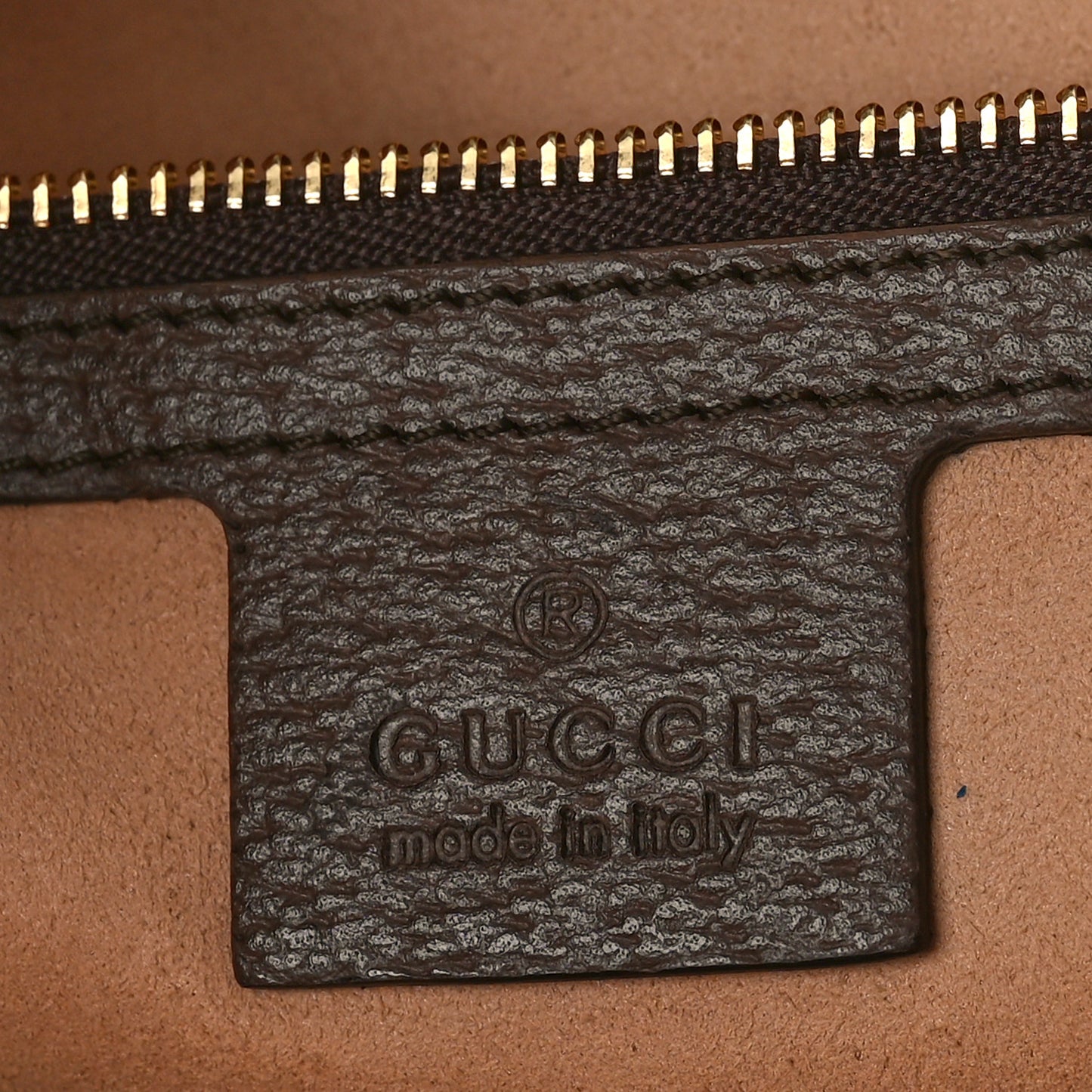 GG Supreme Monogram Textured Calfskin Web Medium Ophidia Shopping Tote Beige Ebony New Acero