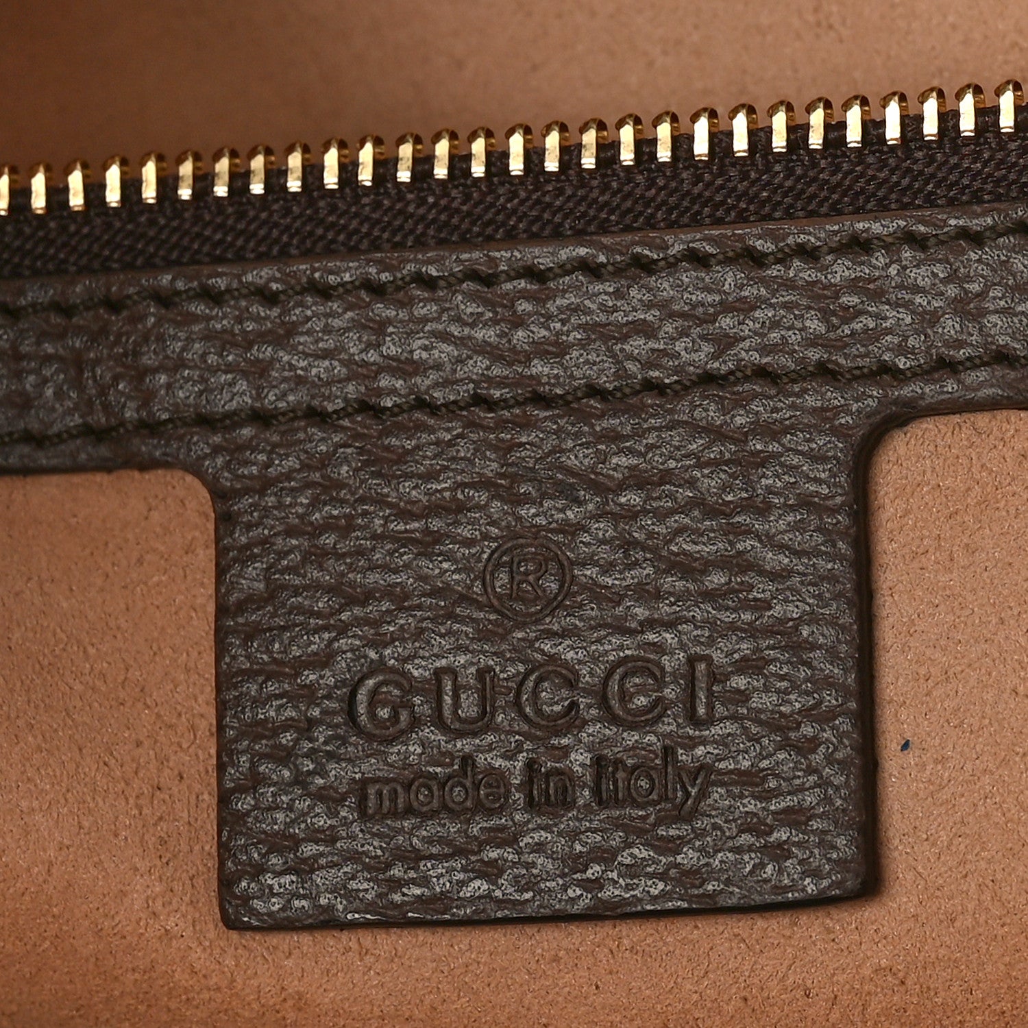 Gucci GG Supreme Monogram Textured Calfskin Web Medium Ophidia Shopping Tote Beige Ebony New Acero 6 of 10