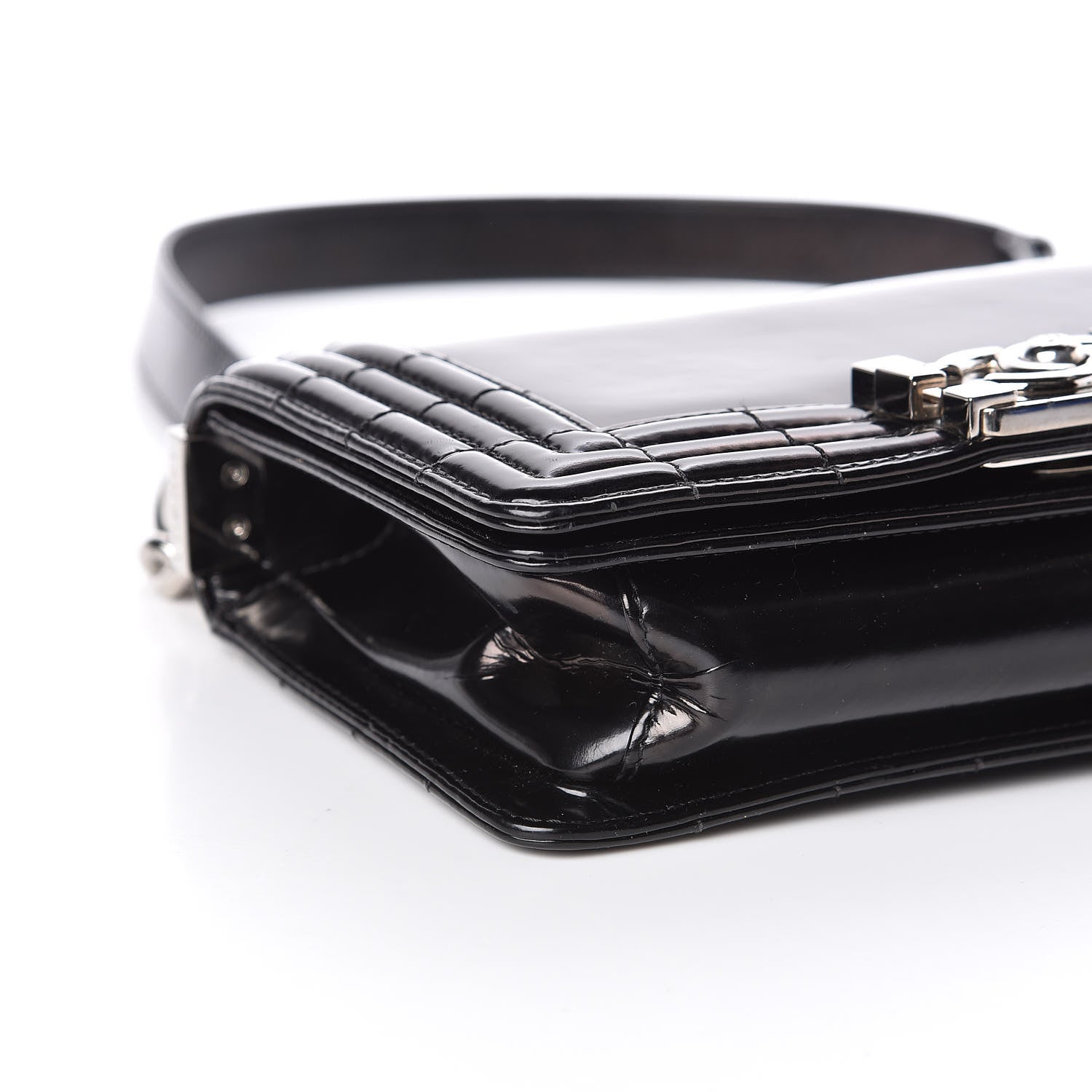 Chanel Glazed Calfskin Small Boy Flap Black 10 of 12