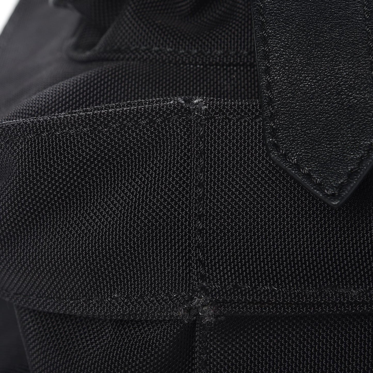 Lambskin Nylon Extra Large PS1 Satchel Black