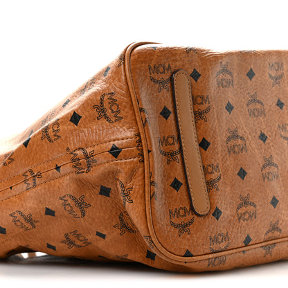 MCM Visetos Large Liz Reversible Shopper Tote Cognac 13 of 16