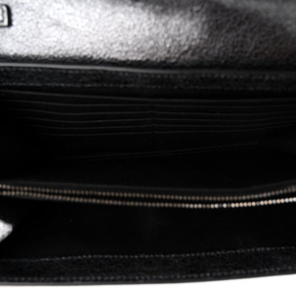 Versace Metallic Calfksin Virtus Wallet On Chain Grey 5 of 10