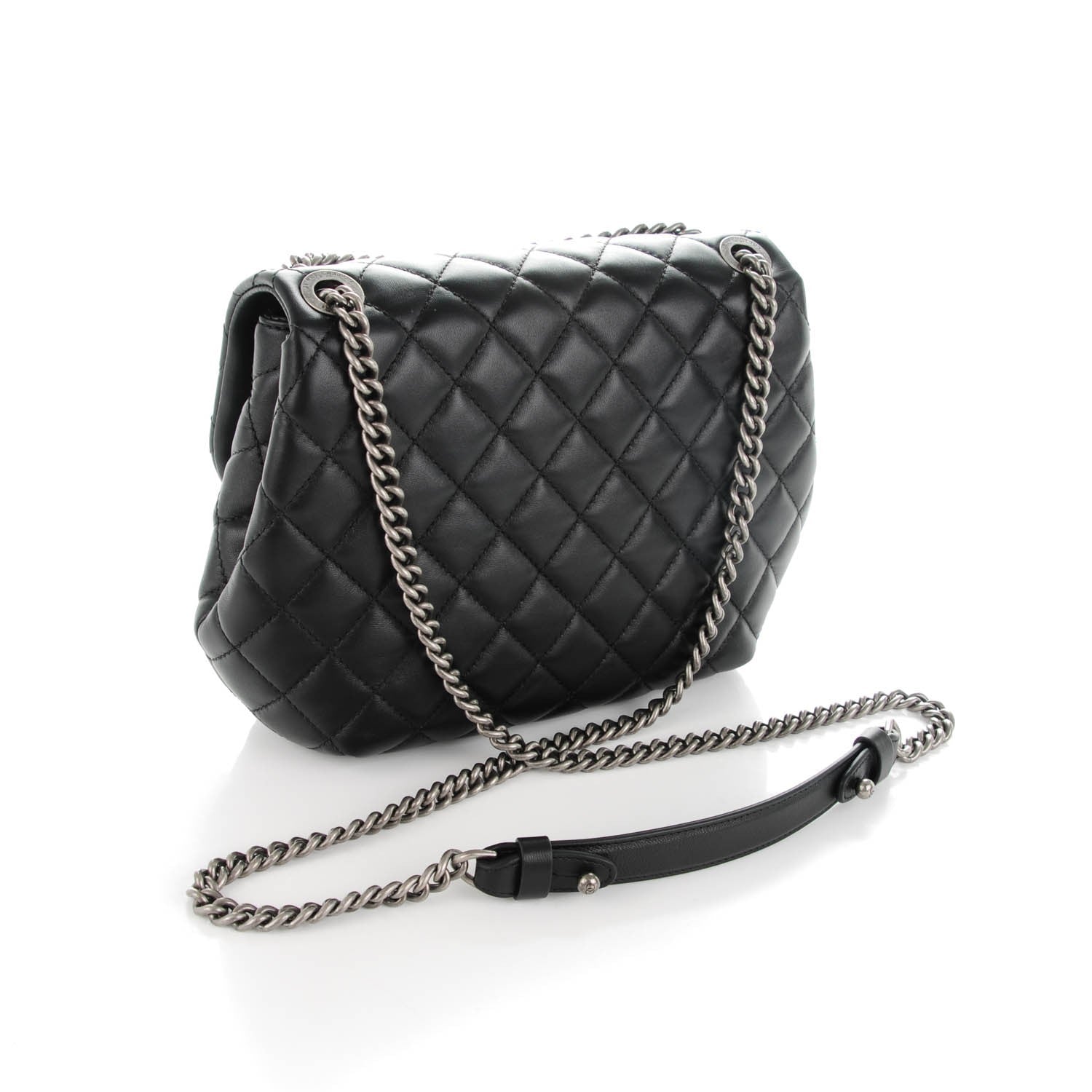 Chanel Lambskin Quilted Small Daily Supple Flap Black 3 of 8