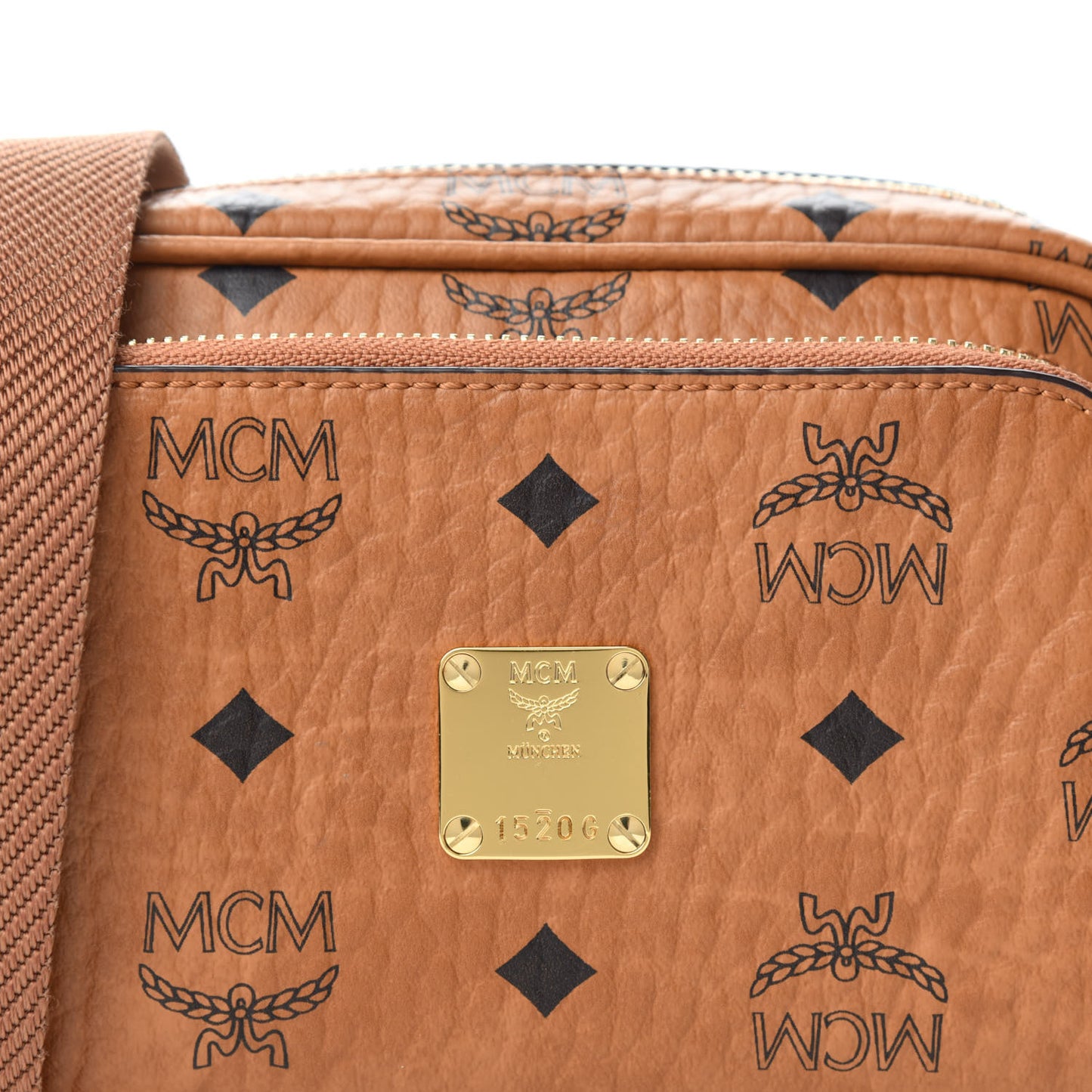 Visetos Klassik Crossbody Bag Cognac