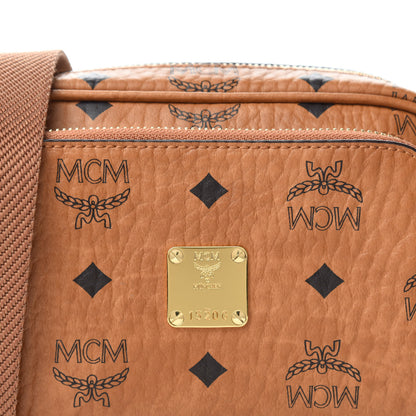 MCM Visetos Klassik Crossbody Bag Cognac 9 of 9