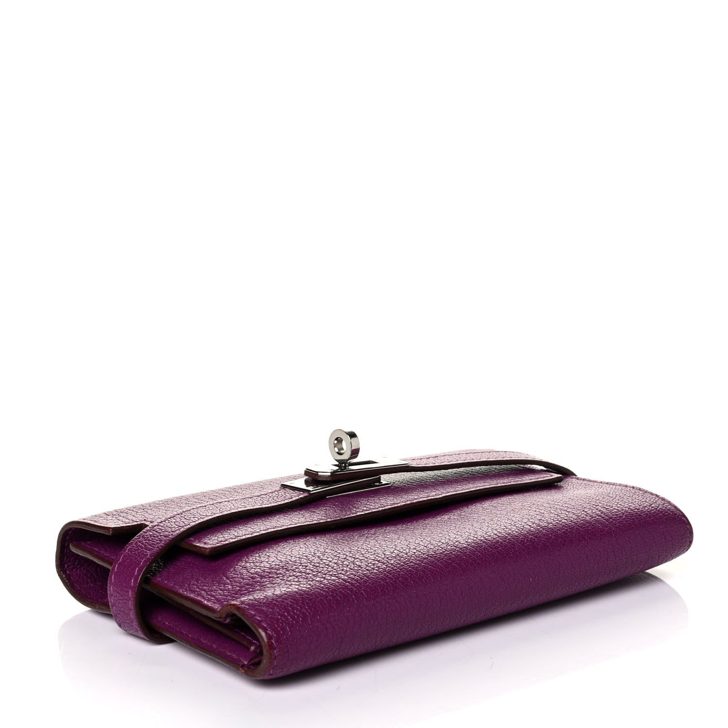 Hermes Chevre Mysore Medium Kelly Wallet Anemone 3 of 8
