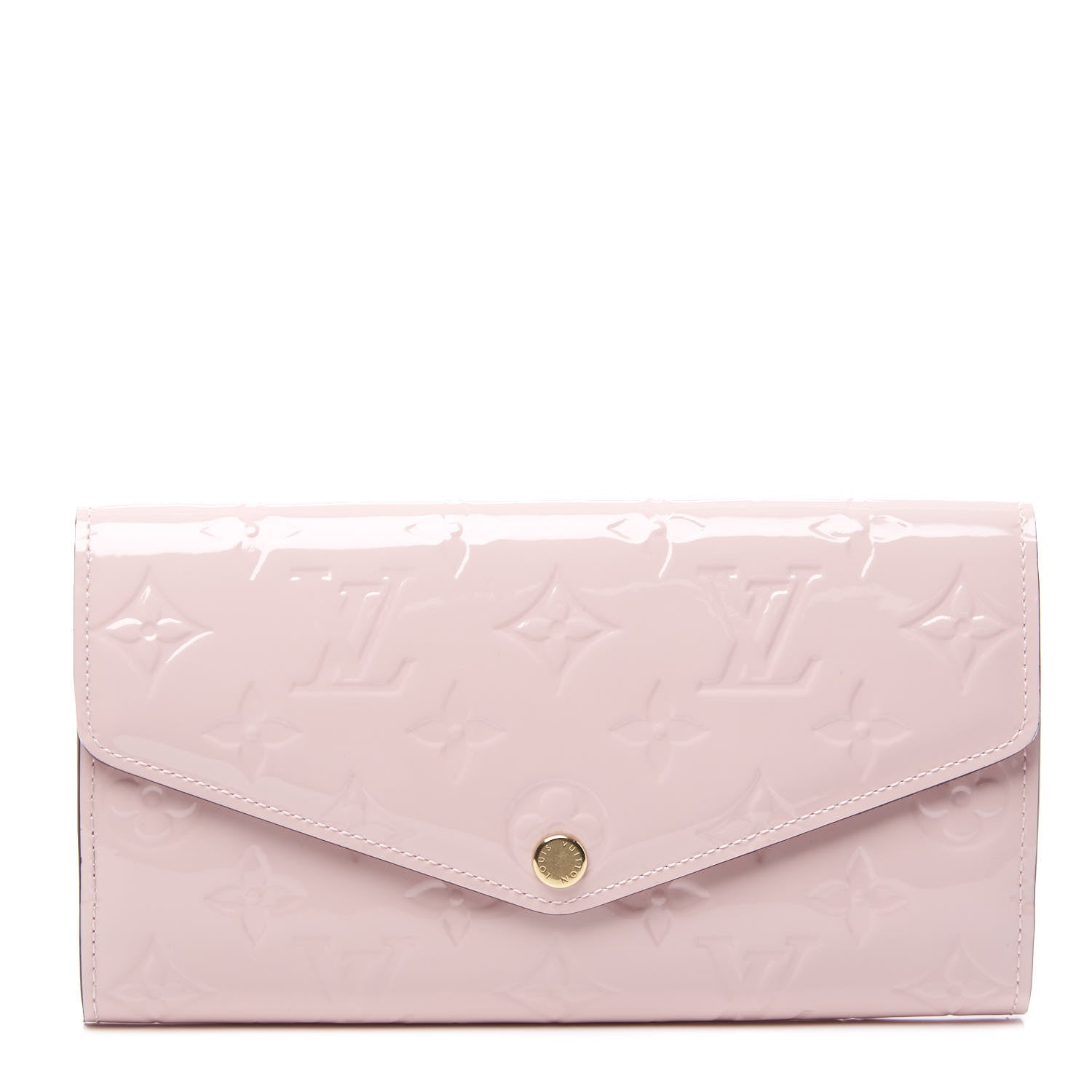 Louis Vuitton Vernis Sarah Wallet NM Rose Ballerine 1 of 8