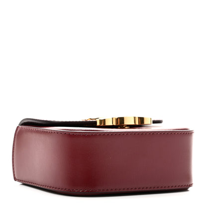 Celine Shiny Calfskin Mini Chain Claude Burgundy 4 of 10