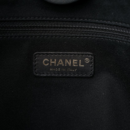 Chanel Woven Straw Raffia Small Deauville Tote Black 6 of 12