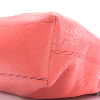 Gucci Pebbled Calfskin Medium Soho Chain Shoulder Bag Begonia Pink 7 of 9