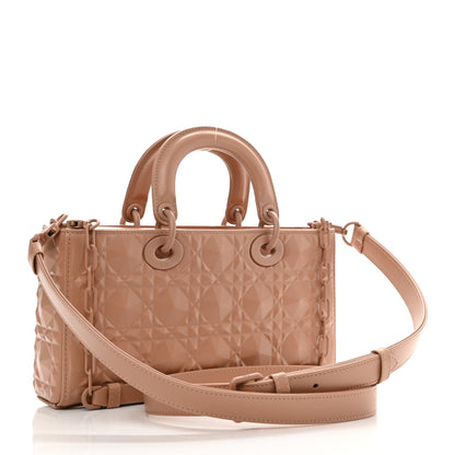 Christian Dior Calfskin Cannage Diamond Medium Lady D-Joy Rose Des Vents 3 of 12