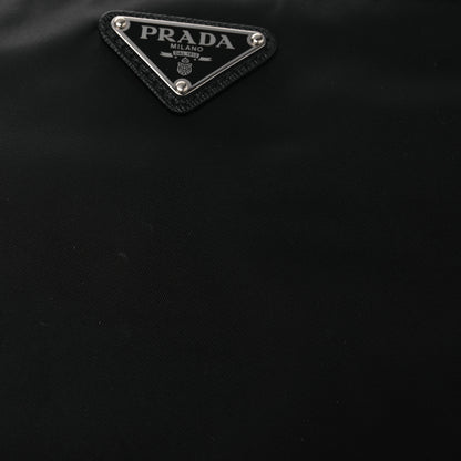 Prada Tessuto Nylon Saffiano Flat Messenger Bag Black 12 of 12