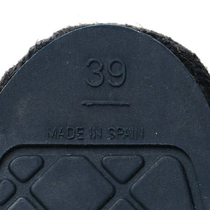 Chanel Fabric Biarritz CC Espadrilles 39 Blue 6 of 9