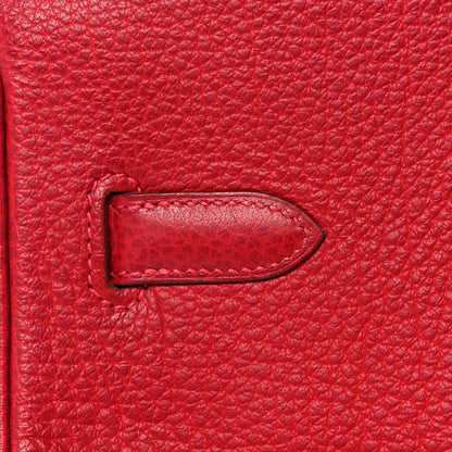 Hermes Buffle Skipper Birkin 35 Rouge Vif 13 of 43