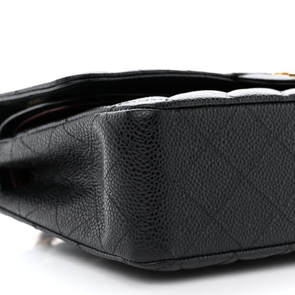 Chanel Caviar Quilted Medium Double Flap Black 9 of 11
