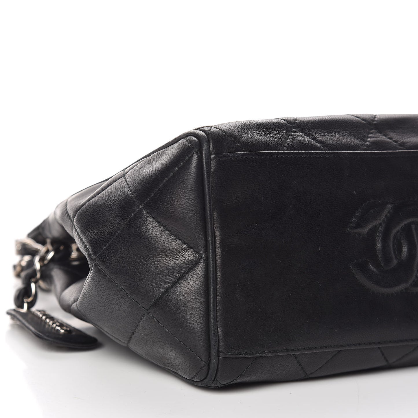 Lambskin Quilted Small Shoulder Bag Black