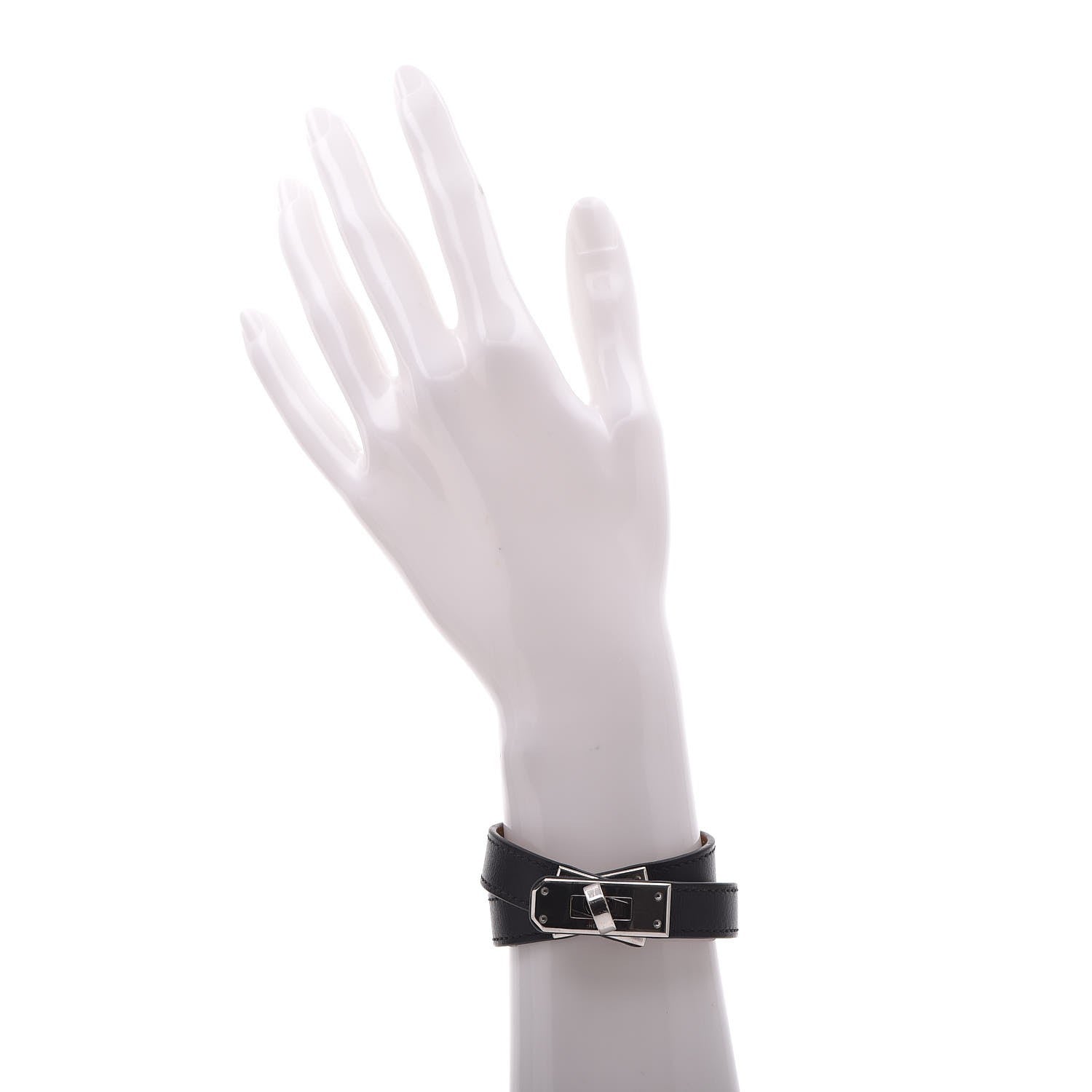 Hermes Chamonix Kelly Double Tour Bracelet S Black 2 of 6