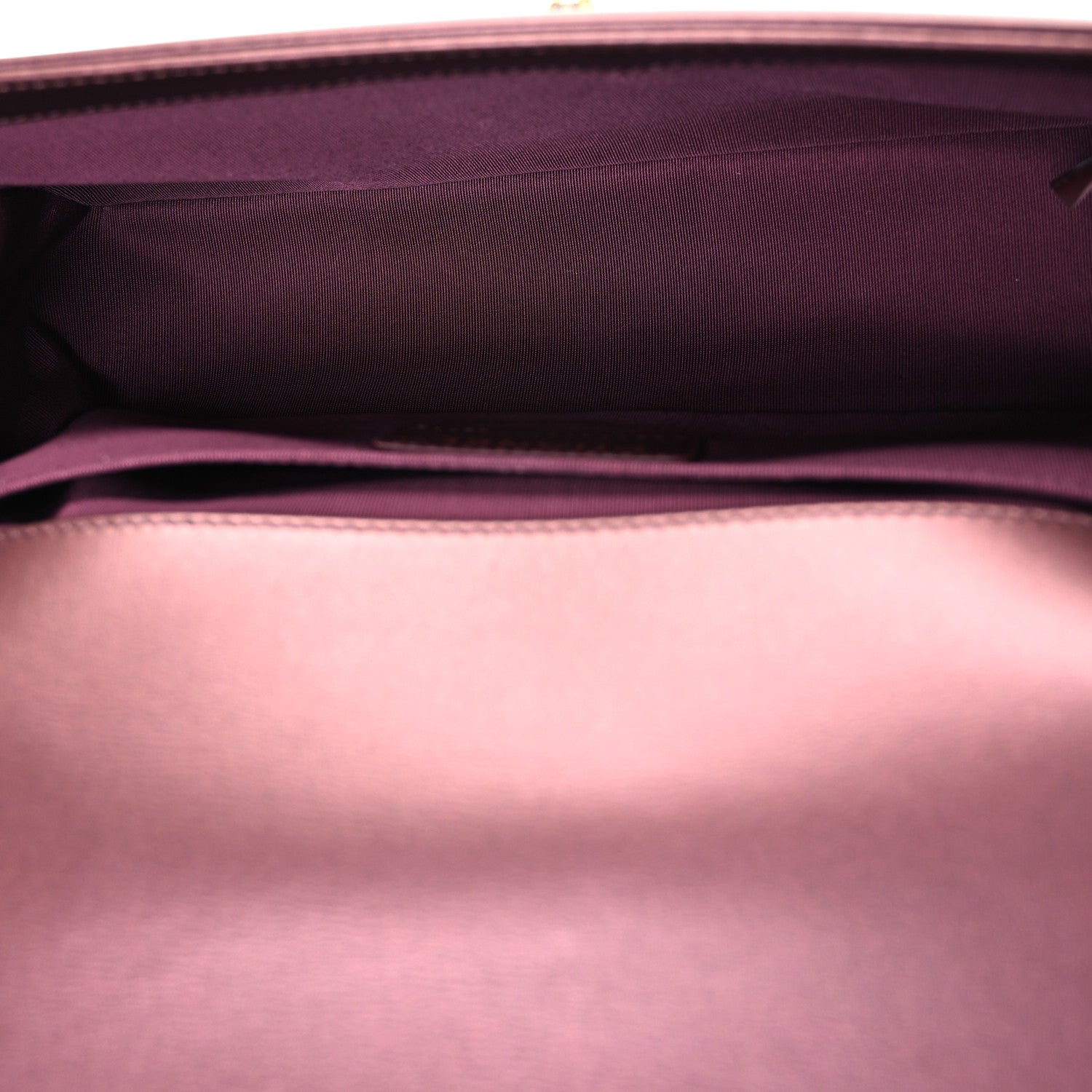Chanel Metallic Calfskin Quilted Medium Boy Flap Plum 5 of 10