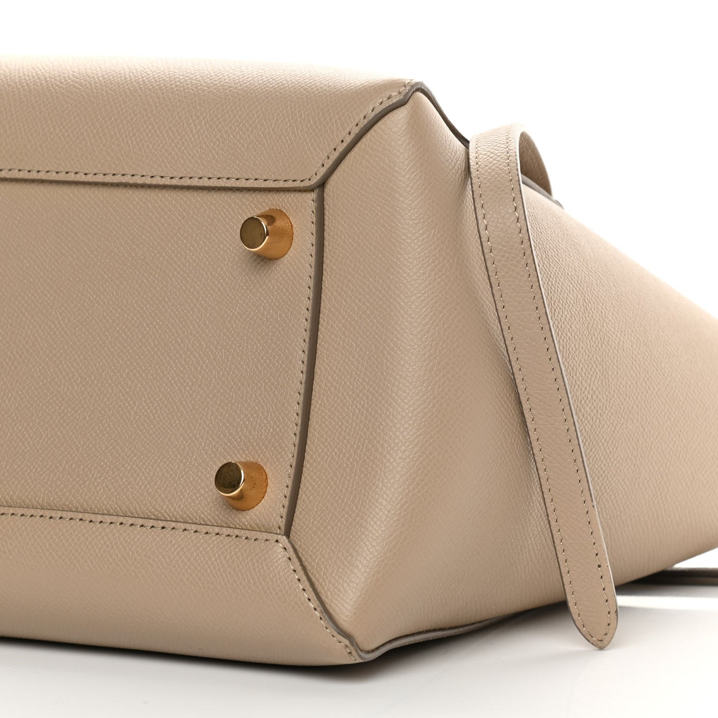 Grained Calfskin Mini Belt Bag Light Taupe