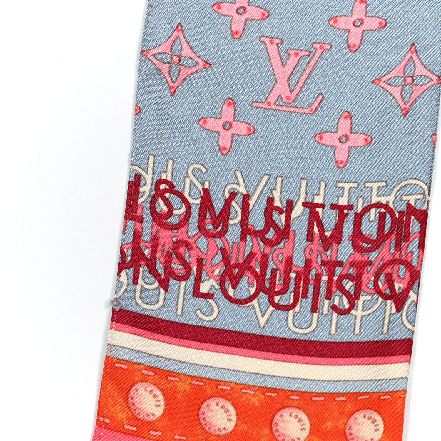 Louis Vuitton Silk Monogram Map Bandeau 4 of 4