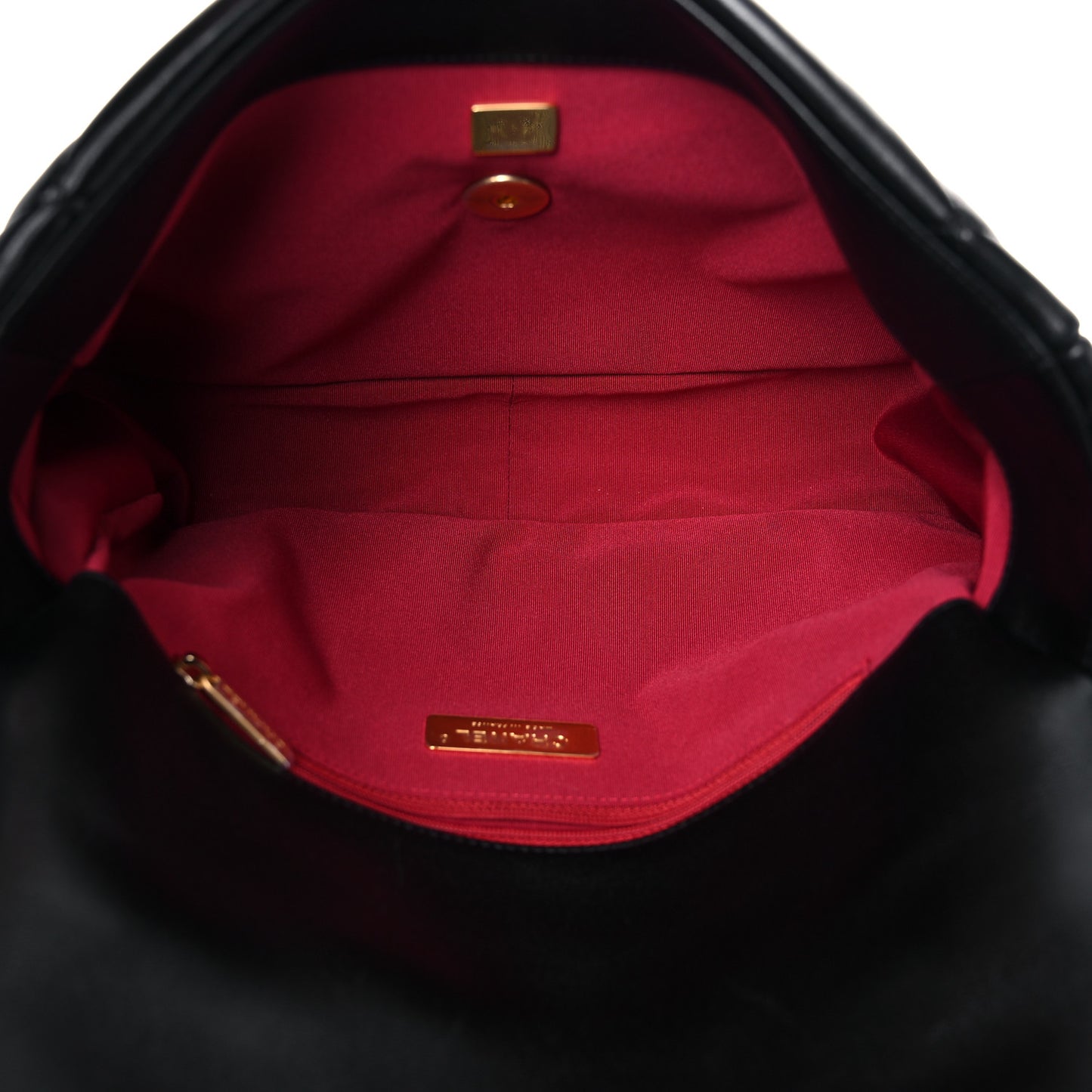 Lambskin Quilted Large Chanel 19 Flap Black