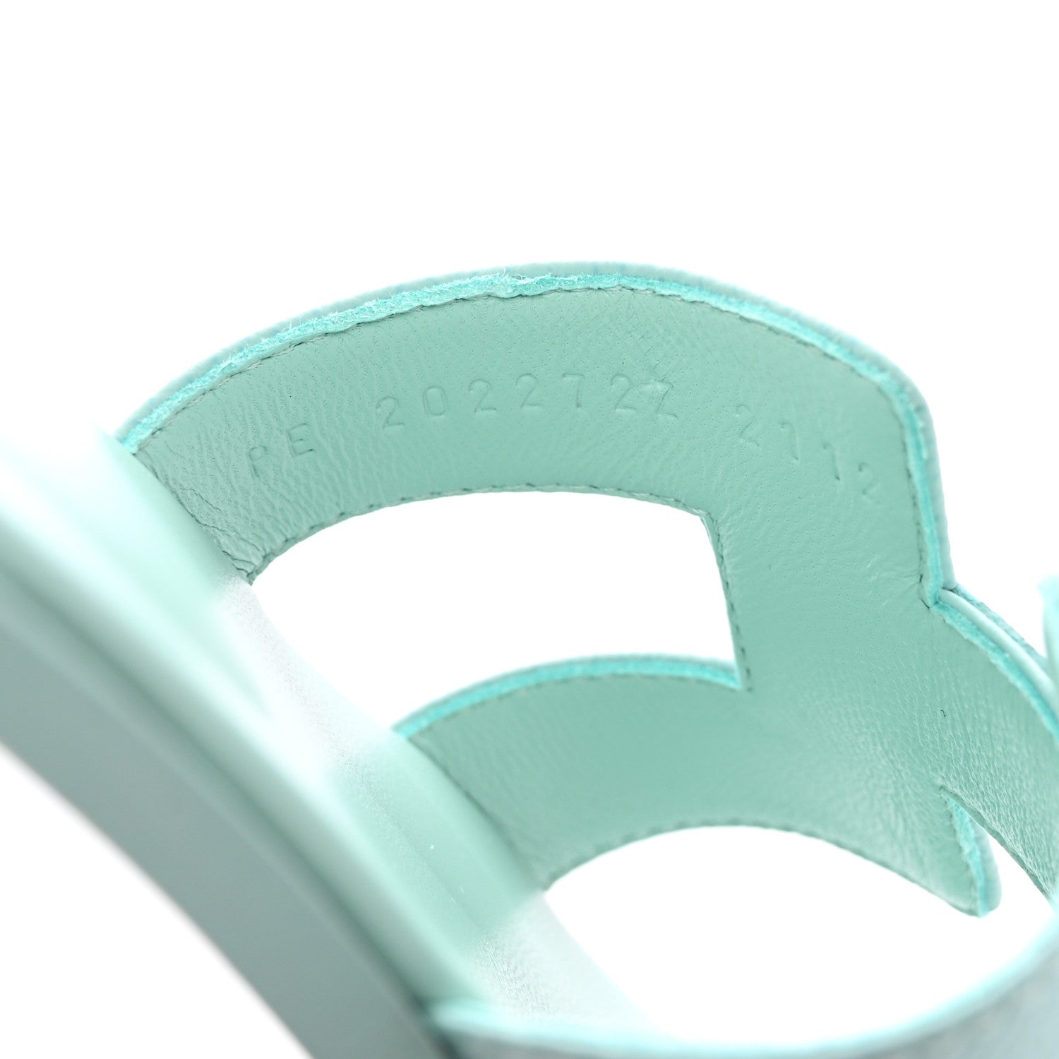 Hermes Epsom Oran Sandals 37 Vert Embrun 10 of 13