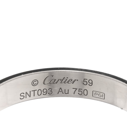 Cartier 18K White Gold 3.5mm LOVE Wedding Band Ring 59 8.75 4 of 4