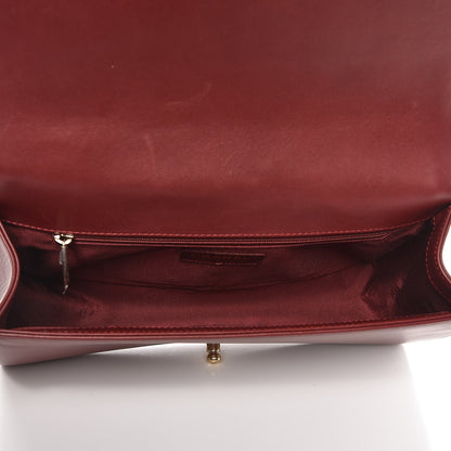 Chanel Lambskin Quilted New Medium Boy Flap Dark Red 5 of 13