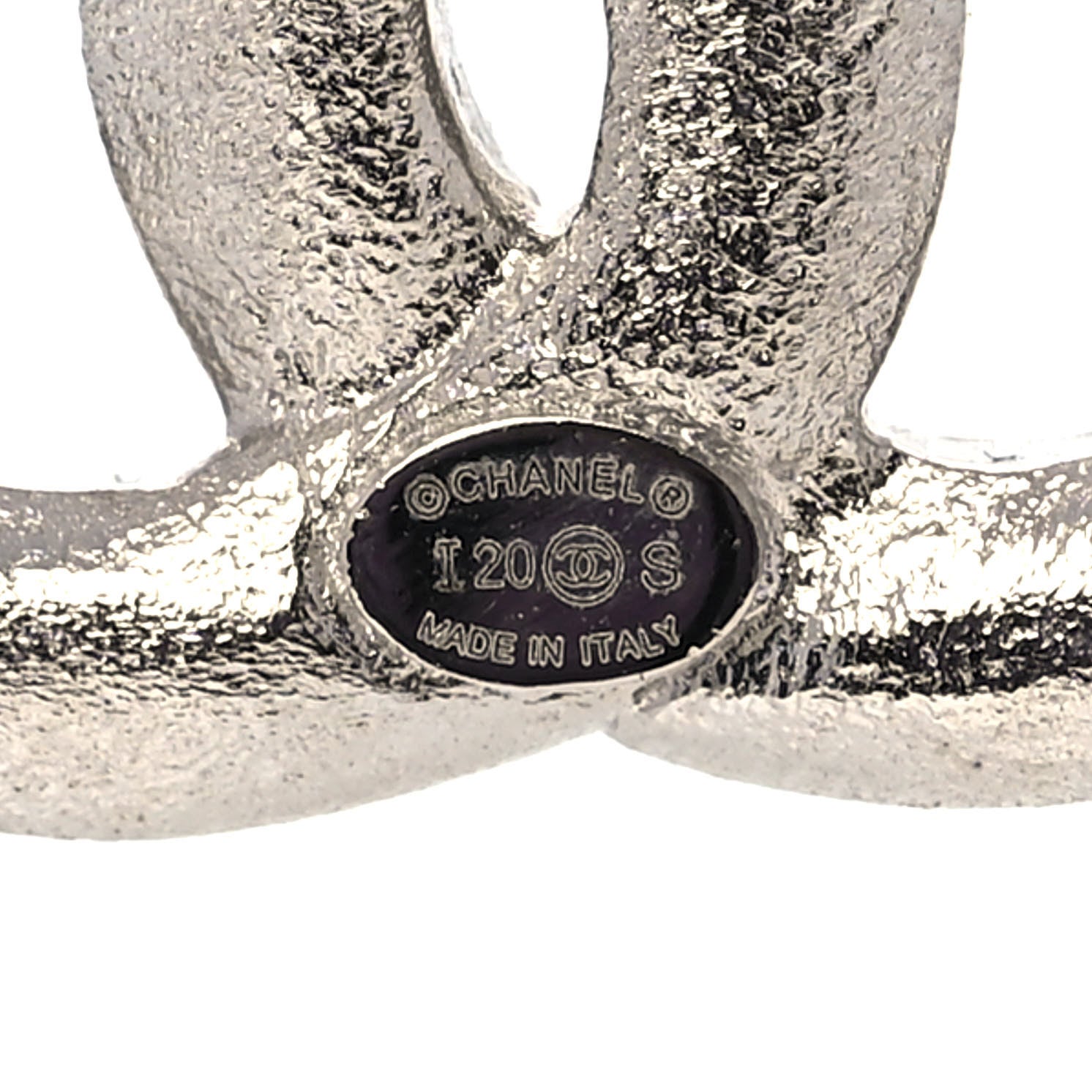 Chanel Crystal Palais Garnier CC Drop Earrings Silver 4 of 5