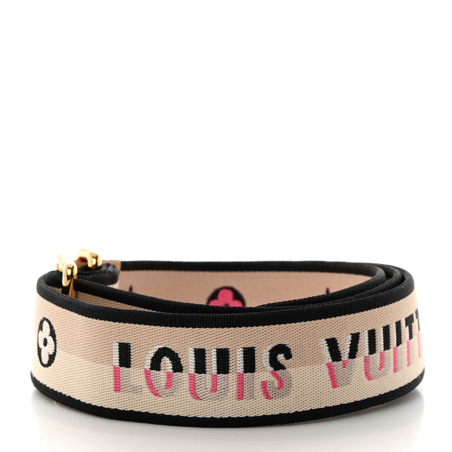 Louis Vuitton Jacquard Speedy Bandouliere 20 Shoulder Strap Black 2 of 3