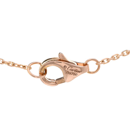 Cartier 18K Pink Gold Diamond Pink Opal XS Amulette de Cartier Pendant Necklace 4 of 5