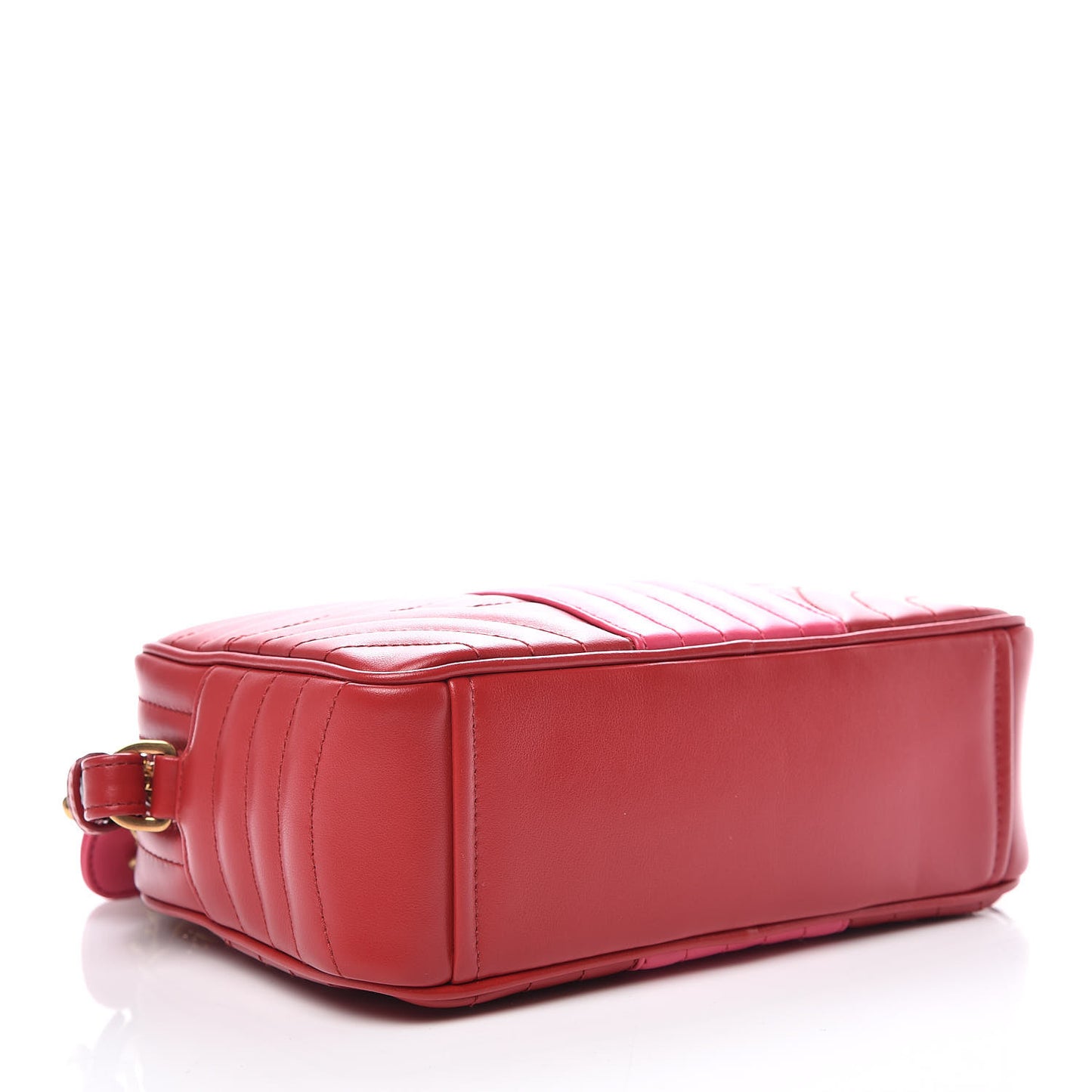 Soft Calfskin Diagramme Crossbody Bag Fuoco Magenta