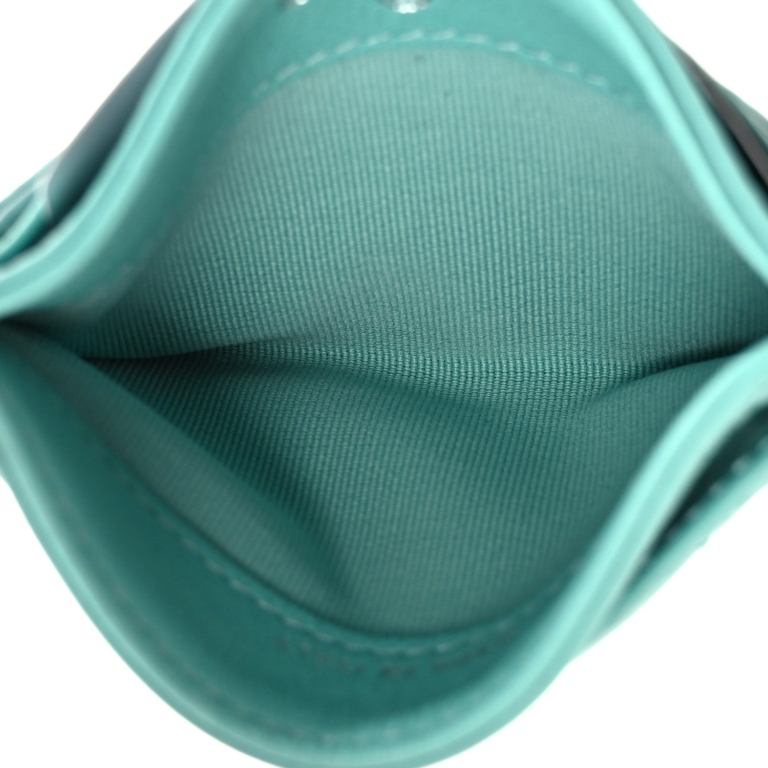 Chanel Lambskin Quilted Card Holder Turquoise 5 of 8